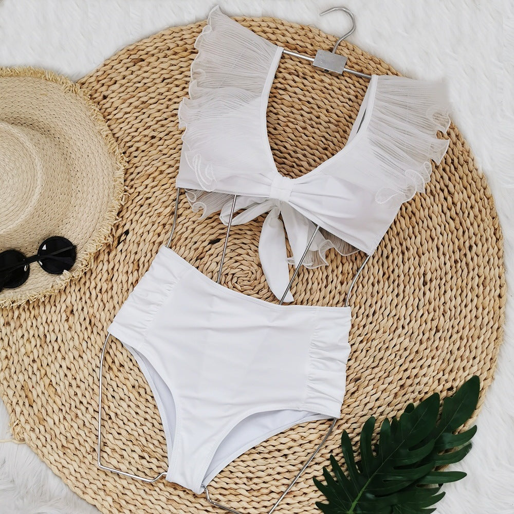 High-Waist Bandage Bikini Set