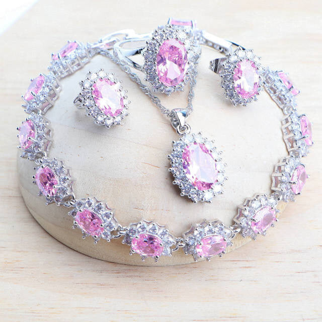 Silver 925 Bridal Jewelry Set