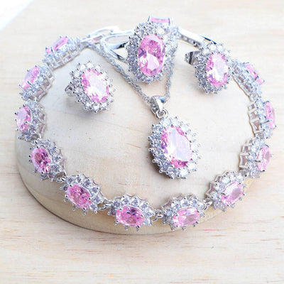 Silver 925 Bridal Jewelry Set