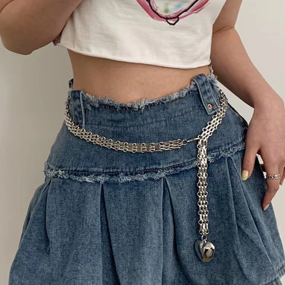 Fashion Love Chain Pendant Waist Chain