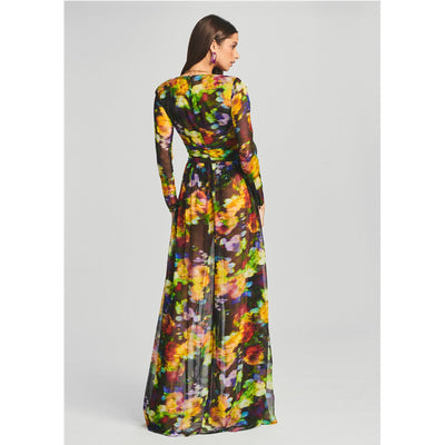 V-neck Split Dress