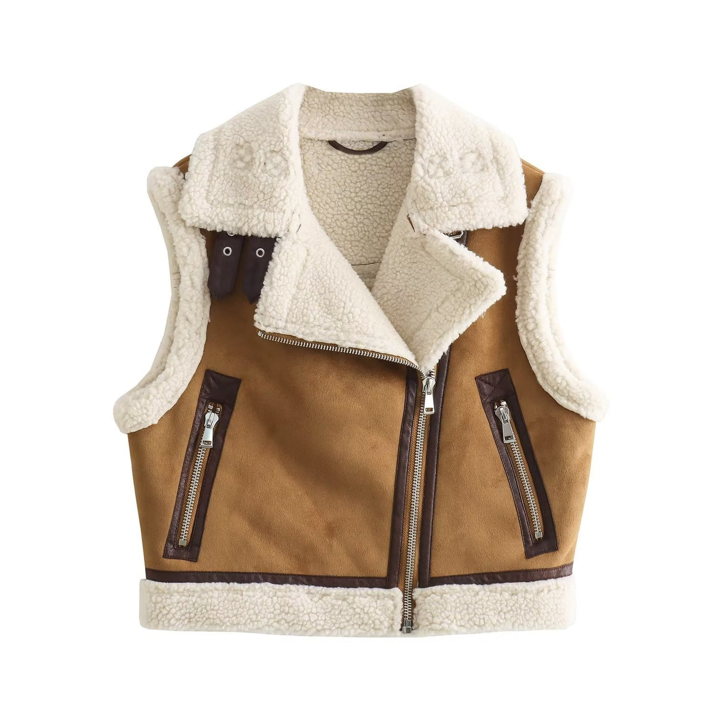 Casual Slim-Fit Crop Vest