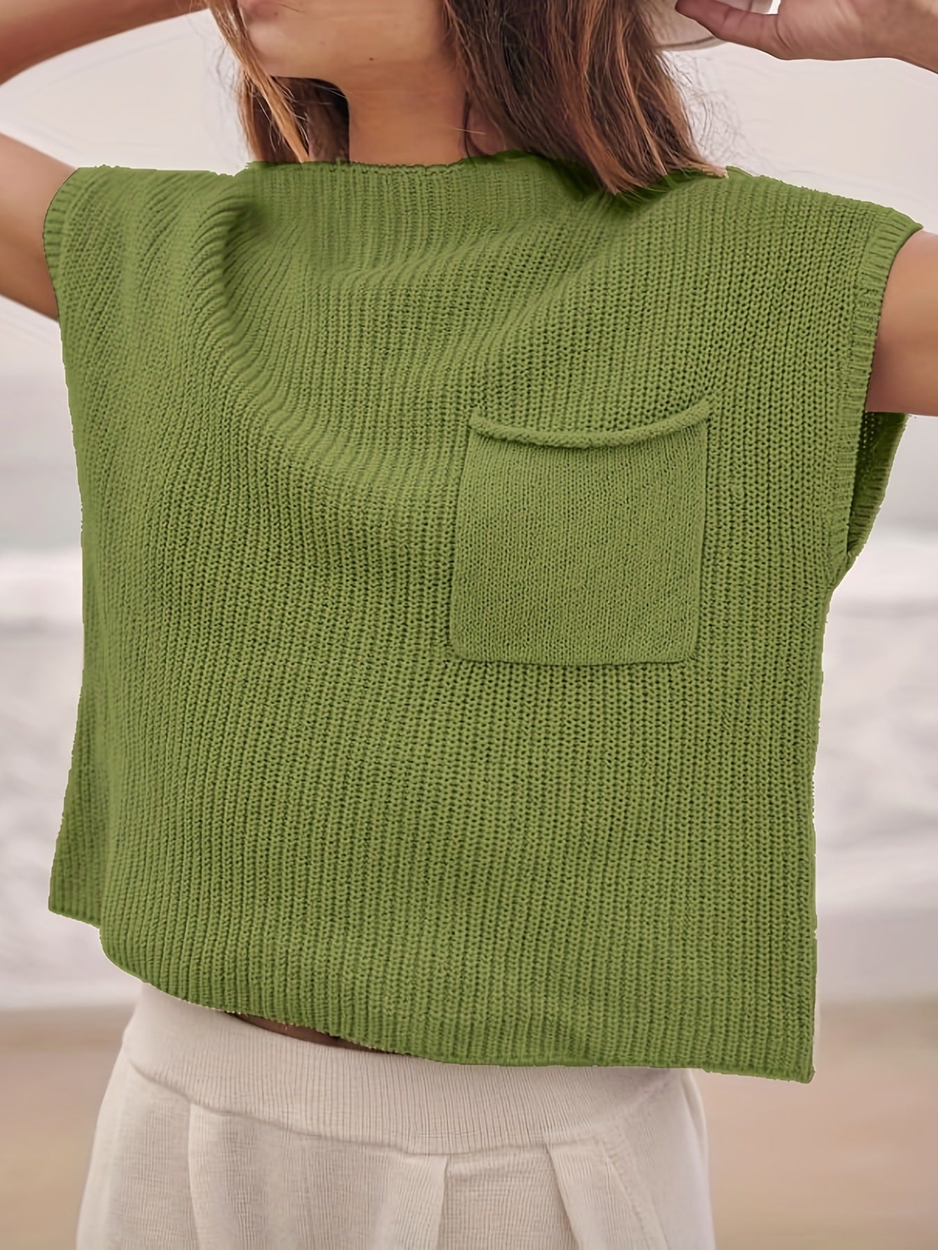 Crew Neck Pullover Sweater